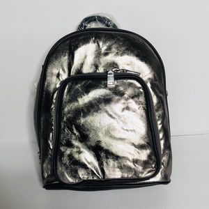 INC Metallic Mini Backpack - BKPK Silver